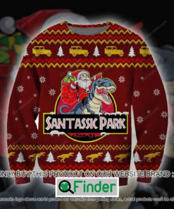 Santassic Park Santa Claus Dinosaur Knitted Wool Sweater – LIMITED EDITION