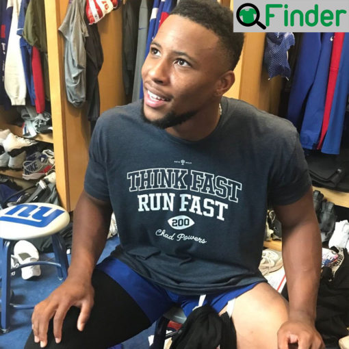 Saquon Barkley Think Fast Run Fast Chad Powers T Shirt