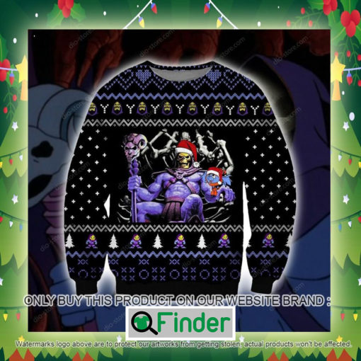 Skeletor Black Knitted Wool Sweater Sweatshirt – LIMITED EDITION