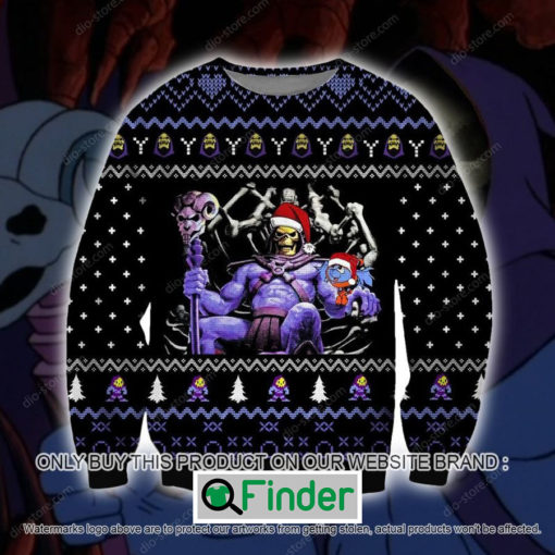 Skeletor Black Knitted Wool Sweater – LIMITED EDITION