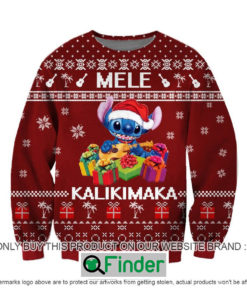 Stitch Mele Kalikimaka Knitted Wool Sweater Sweatshirt – LIMITED EDITION