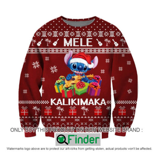 Stitch Mele Kalikimaka Knitted Wool Sweater Sweatshirt – LIMITED EDITION