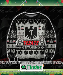 Tecate Titanium Beer Black Knitted Wool Sweater Sweatshirt – LIMITED EDITION