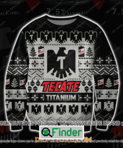 Tecate Titanium Beer Black Knitted Wool Sweater – LIMITED EDITION