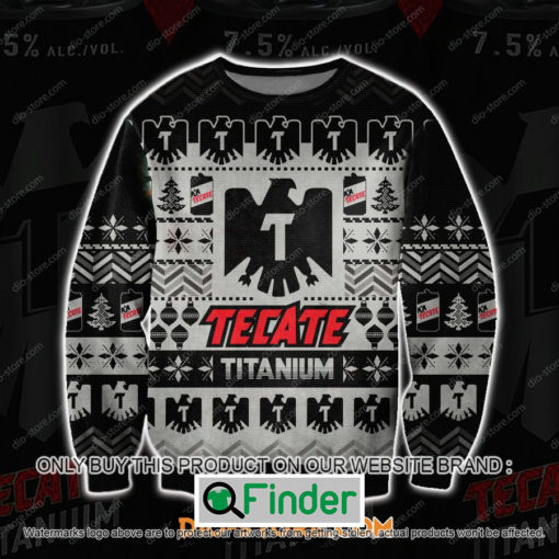 Tecate Titanium Beer Black Knitted Wool Sweater – LIMITED EDITION