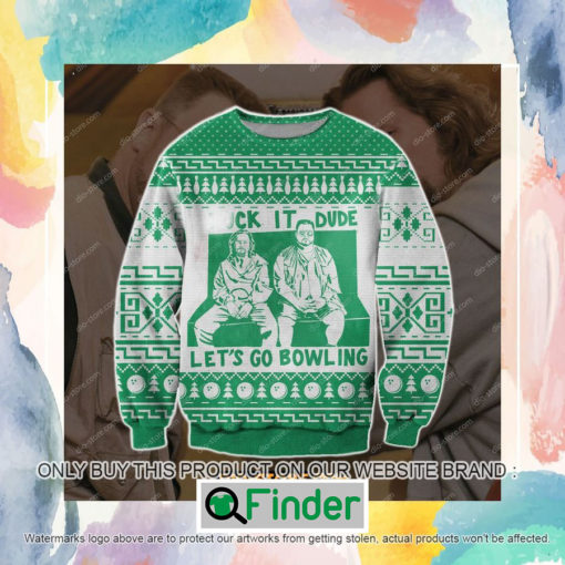 The Big Lebowski Lets go bowling Ugly Christmas Sweatshirt Sweater LIMITED EDITION