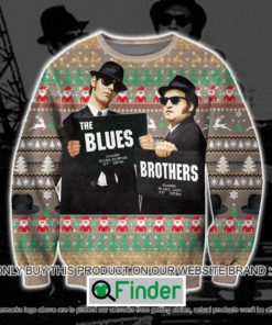 The Blues Brothers Elwood Jake Ugly Christmas Sweater Sweatshirt LIMITED EDITION