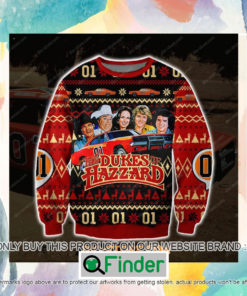 The Dukes Of Hazzard Ugly Christmas Sweatshirt Sweater LIMITED EDITION