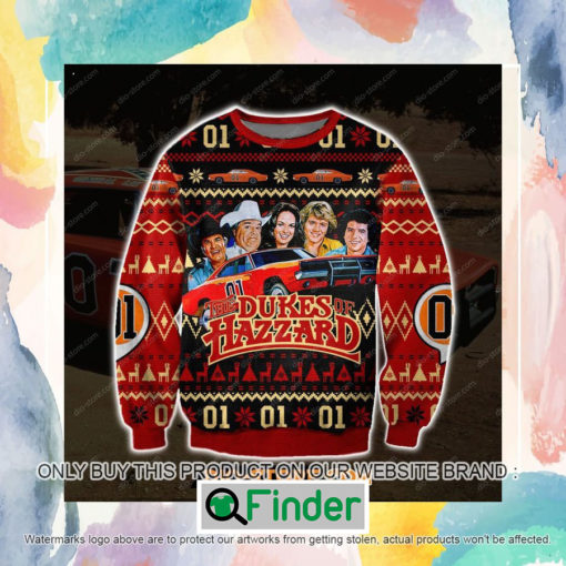 The Dukes Of Hazzard Ugly Christmas Sweatshirt Sweater LIMITED EDITION