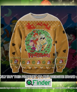 The Flintstones Cartoon Christmas Ugly Sweater Sweatshirt – LIMITED EDITION