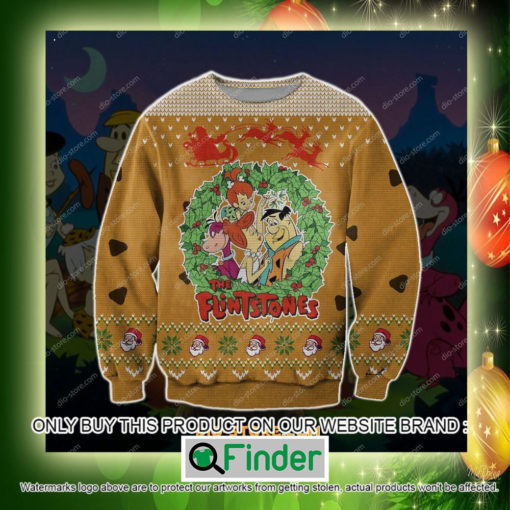 The Flintstones Cartoon Christmas Ugly Sweater Sweatshirt – LIMITED EDITION