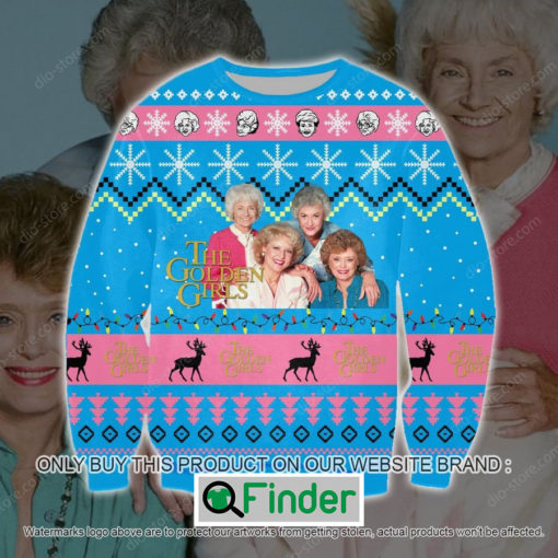 The Golden Girls Pink Blue Knitted Wool Sweater – LIMITED EDITION