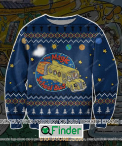 The Magic School Bus Ugly Christmas Sweater Sweatshirt LIMITED EDITION