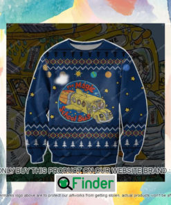 The Magic School Bus Ugly Christmas Sweatshirt Sweater LIMITED EDITION