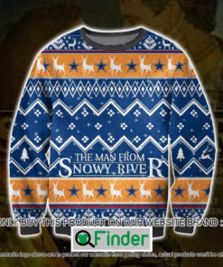 The Man From Snowy River Navy Ugly Christmas Sweater Sweatshirt LIMITED EDITION