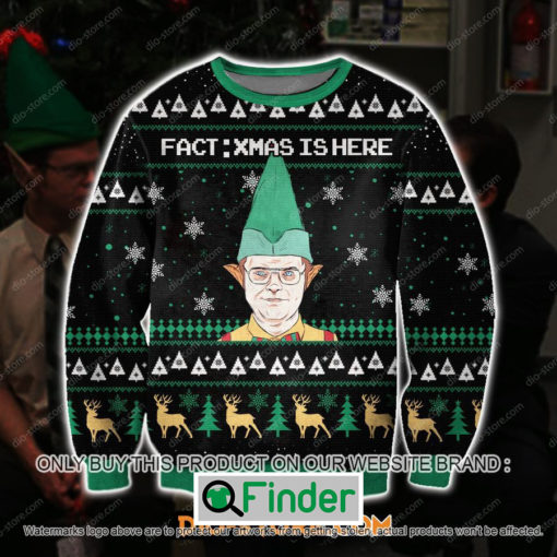 The Office Dwight Christmas Xmas Is Here Knitted Wool Sweater – LIMITED EDITION