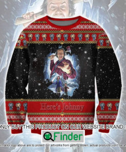 The Shining Heres Johnny Christmas Ugly Sweater – LIMITED EDITION