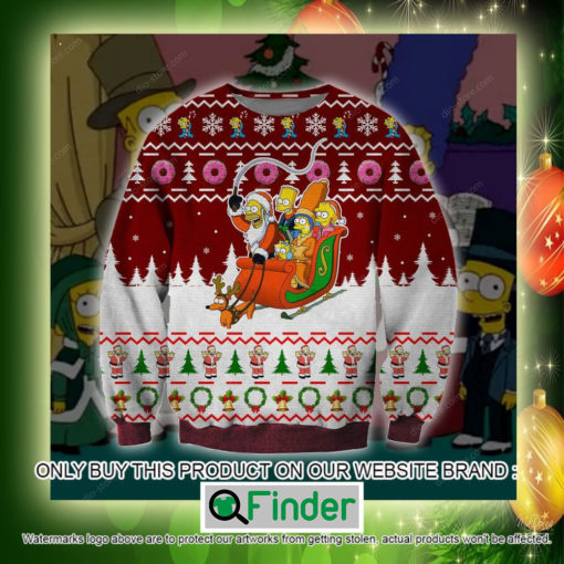 The Simpsons Christmas Ugly Sweater Sweatshirt – LIMITED EDITION