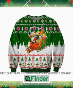 The Simpsons Sleigh Knitted Wool Sweater Sweatshirt – LIMITED EDITION