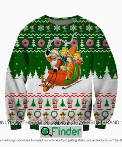 The Simpsons Sleigh Knitted Wool Sweater – LIMITED EDITION