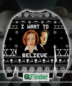 The X Files I Want To Believe Knitted Wool Sweater – LIMITED EDITION