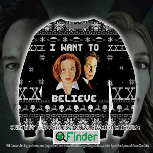 The X Files I Want To Believe Knitted Wool Sweater – LIMITED EDITION