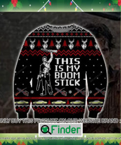 This Is My Boomstick Black Knitted Wool Sweater Sweatshirt – LIMITED EDITION