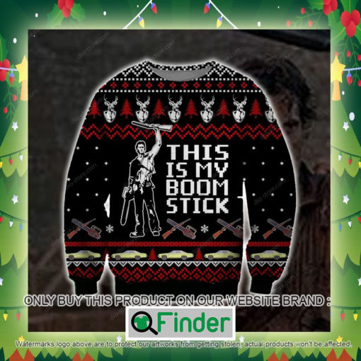 This Is My Boomstick Black Knitted Wool Sweater Sweatshirt – LIMITED EDITION