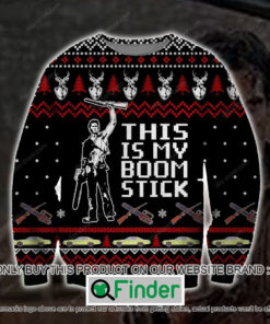 This Is My Boomstick Black Knitted Wool Sweater – LIMITED EDITION