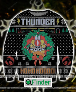 Thunder Ho Ho Ho Christmas Wreath Knitted Wool Sweater – LIMITED EDITION