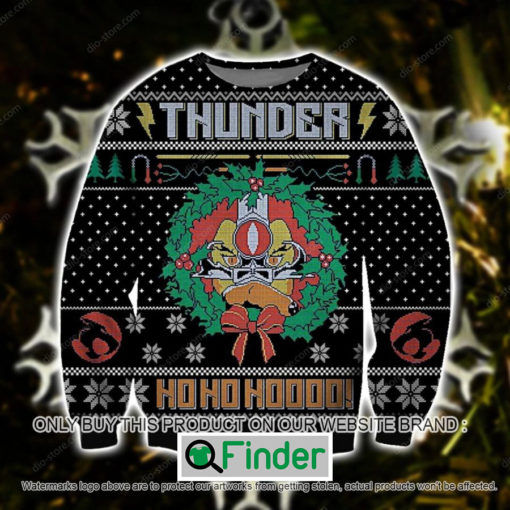 Thunder Ho Ho Ho Christmas Wreath Knitted Wool Sweater – LIMITED EDITION