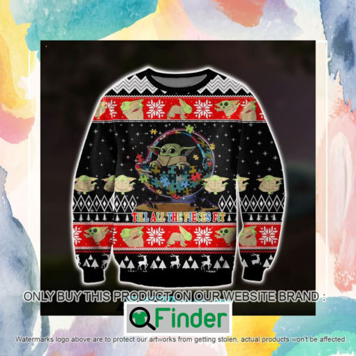 Till All The Pieces Fit Ugly Christmas Sweatshirt Sweater LIMITED EDITION