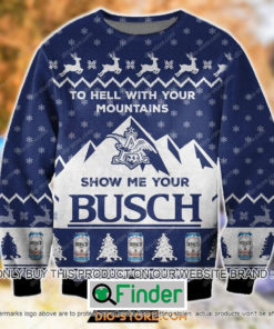 To Hell With Your Mountains Show Me Your Busch Knitted Wool Sweater – LIMITED EDITION