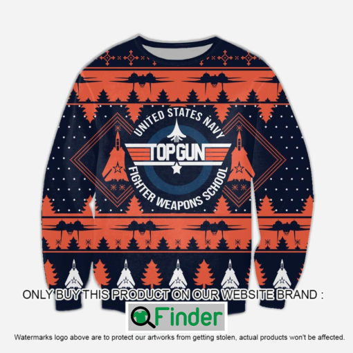 Top Gun United States Navy Fighter Weapons School Christmas Ugly Sweater – LIMITED EDITION