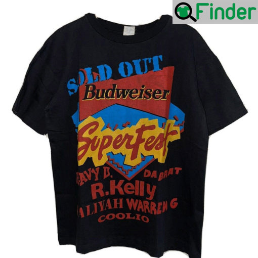 Vintage 90s Budweiser Superfest Coolio Vintage T Shirt