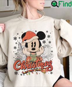 Vintage Retro Disney Mickey Christmas sweatshirt