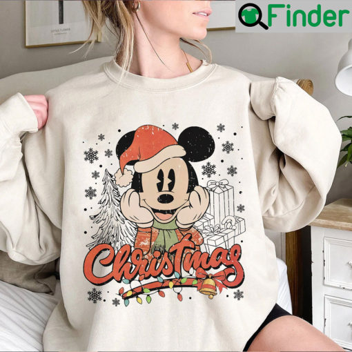 Vintage Retro Disney Mickey Christmas sweatshirt