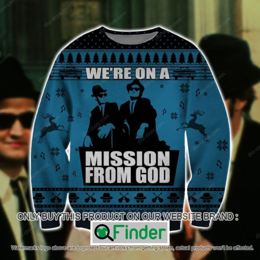 WeRe On A Mission From God Knitted Wool Sweater – LIMITED EDITION