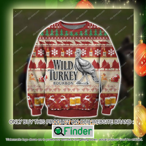 Wild Turkey Bourbon Whiskey Christmas Ugly Sweater Sweatshirt – LIMITED EDITION