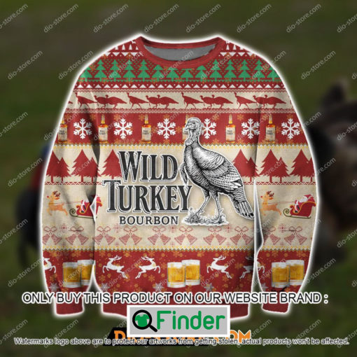 Wild Turkey Bourbon Whiskey Christmas Ugly Sweater – LIMITED EDITION