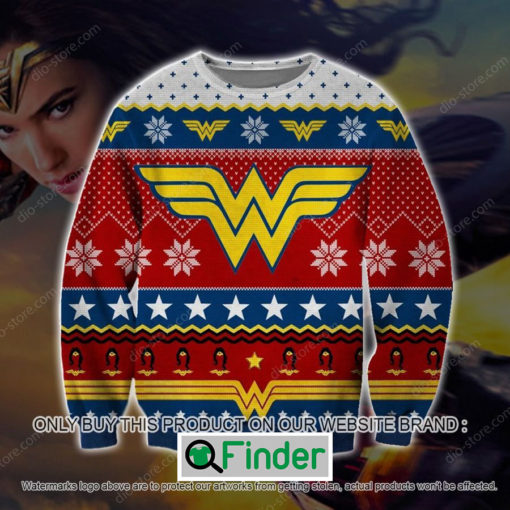 Wonder Woman Logo Knitted Wool Sweater – LIMITED EDITION