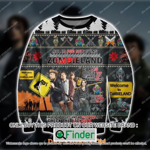 Zombieland Comedy Film Rules For Surviving Christmas Ugly Sweater – LIMITED EDITION