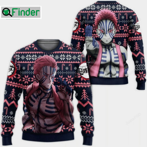 Akaza Demon Slayer Ugly Christmas Sweater