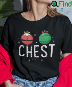 Chest Nuts Christmas Couples Shirt