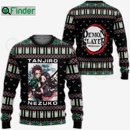 Demon Slayer Kamado Tanjiro Nezuko Ugly Christmas Sweater