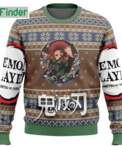 Demon Slayer Kamado Tanjiro Ugly Christmas Hoodie Sweater