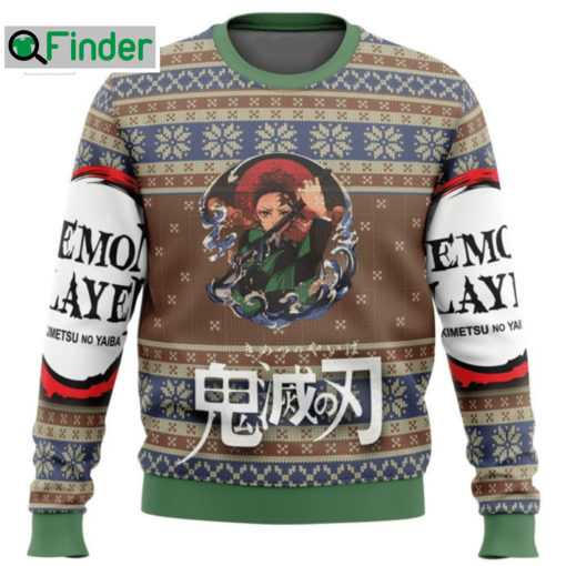 Demon Slayer Kamado Tanjiro Ugly Christmas Hoodie Sweater