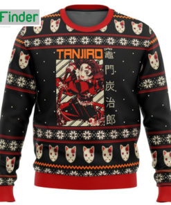 Demon Slayer Kamado Tanjiro Ugly Christmas Sweater Hoodie