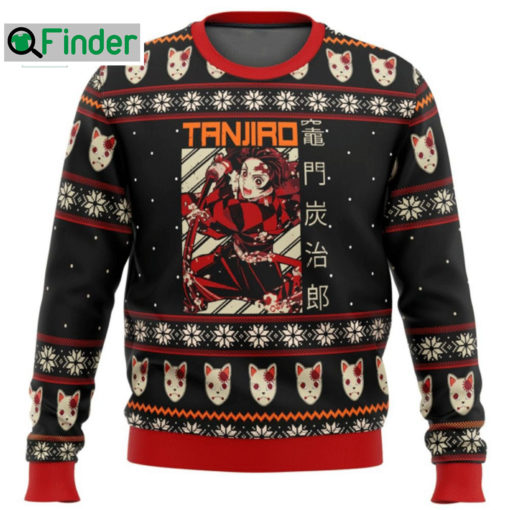 Demon Slayer Kamado Tanjiro Ugly Christmas Sweater Hoodie