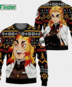 Demon Slayer Kyojuro Rengoku Ugly Christmas Sweatshirt